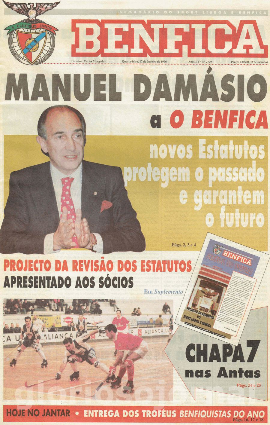 jornal o benfica 2779 1996-01-17